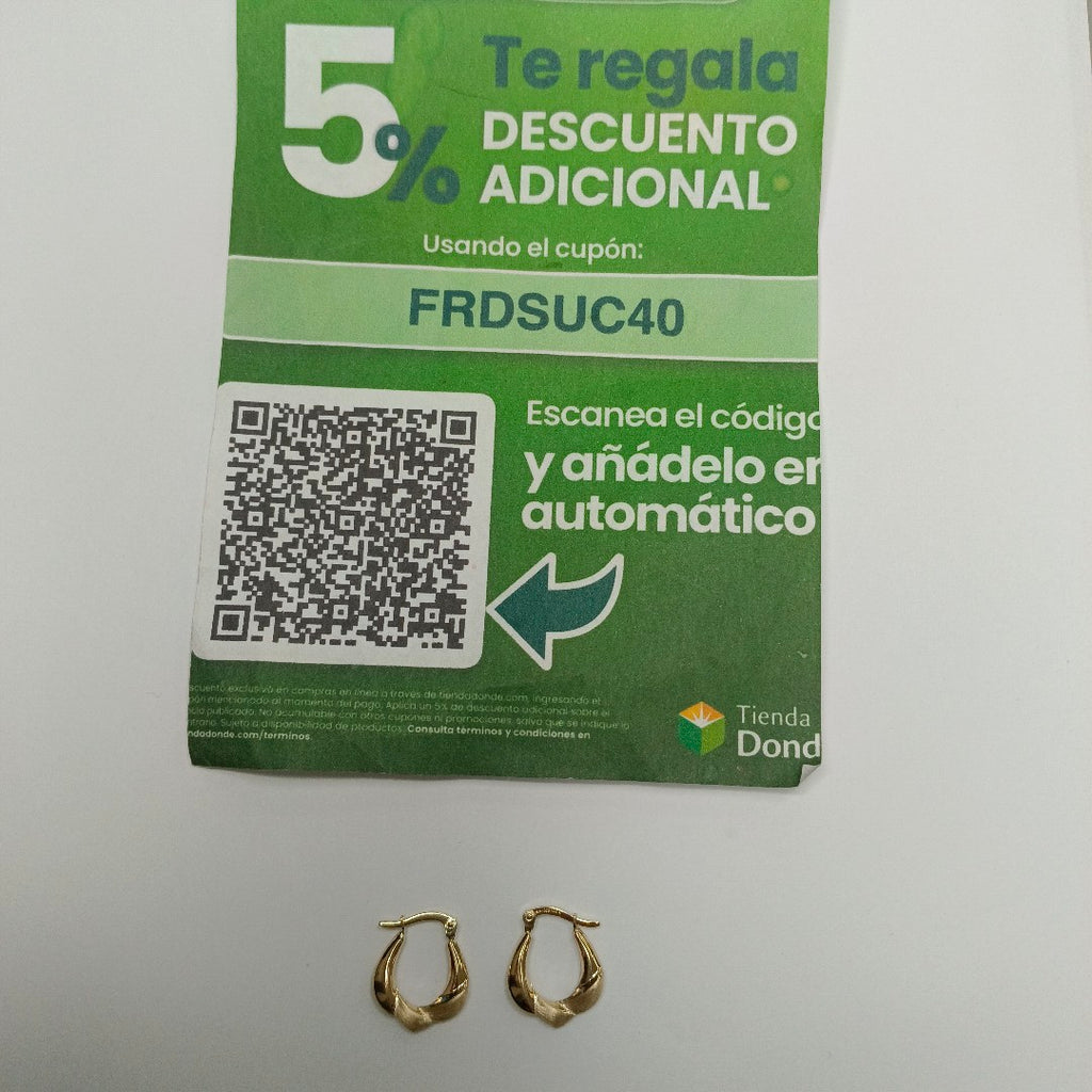 ARRACADAS ORO 14K 1.4 (NUEVO)