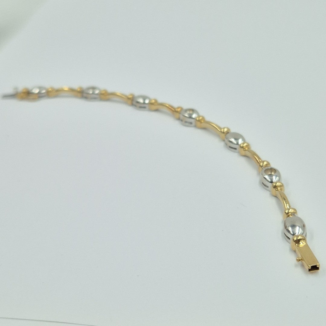 PULSERA ORO,ORO BLANCO 14 K 14,00 GRMS (SEMINUEVO)