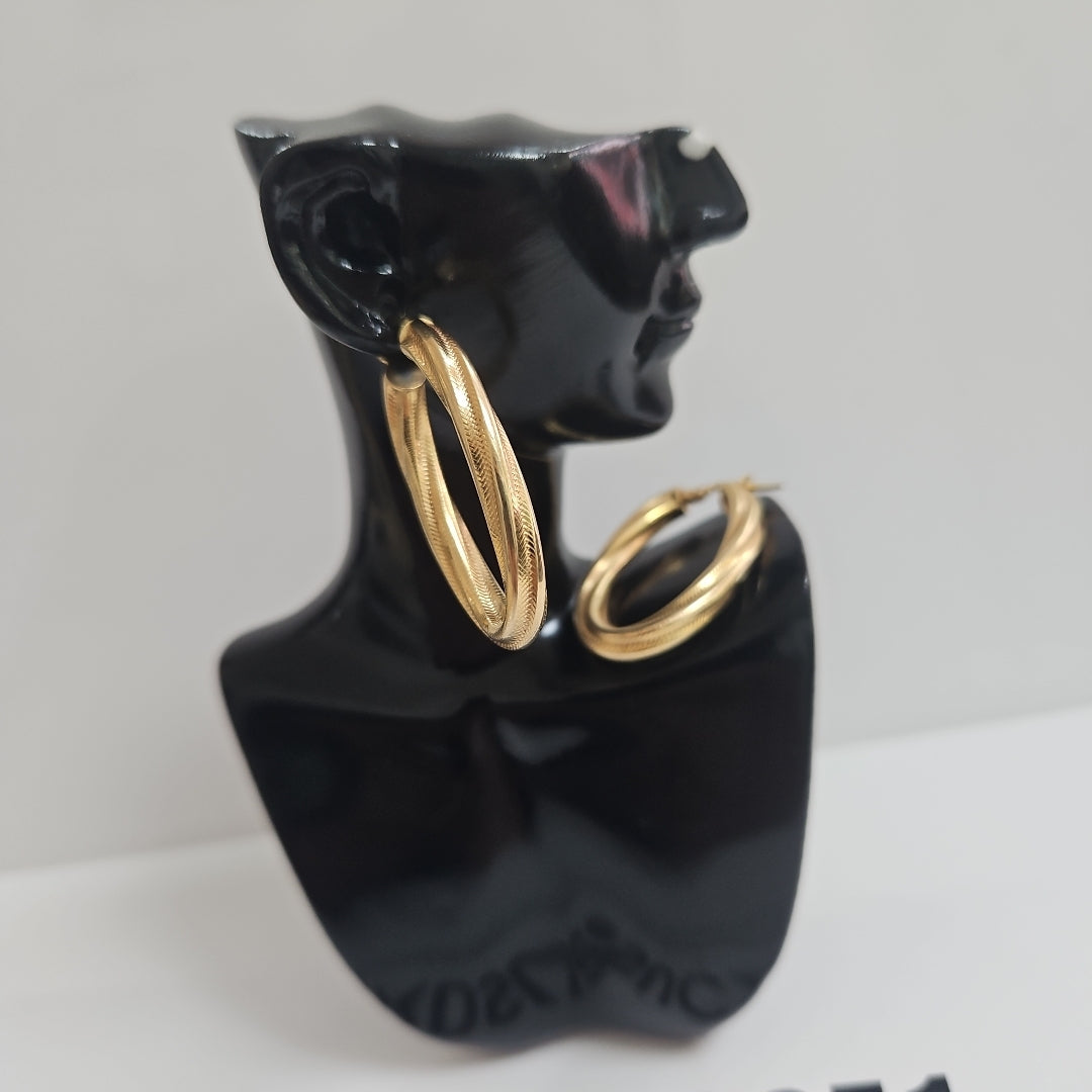 ARRACADAS PAR ORO 14 K 3,10 GRMS (SEMINUEVO)