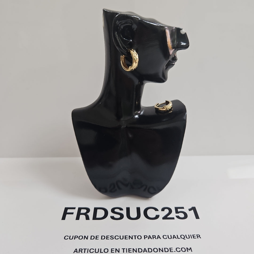 ARRACADAS PAR ORO 14 K 1,10 GRMS (SEMINUEVO)