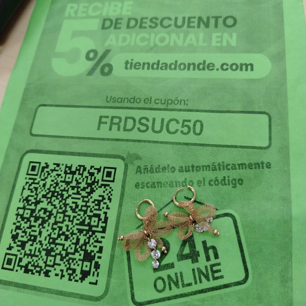 ARETES PAR ORO 10 K 3.4 GRMS (SEMINUEVO)