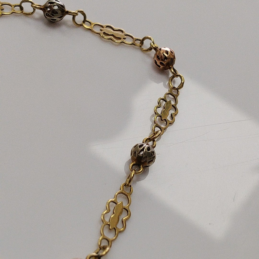 PULSERA ORO,ORO COMBINADO 14 K 3,20 GRMS (SEMINUEVO)