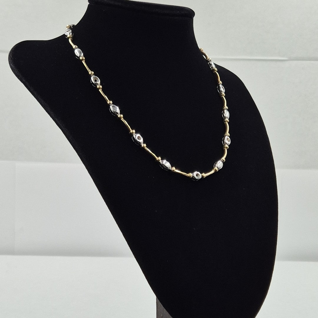 GARGANTILLA ORO,ORO BLANCO 14 K 35,60 GRMS (SEMINUEVO)