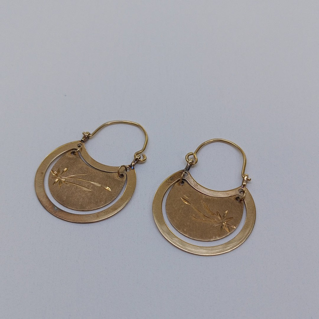 ARRACADAS PAR ORO 10 K 2,60 GRMS (SEMINUEVO)