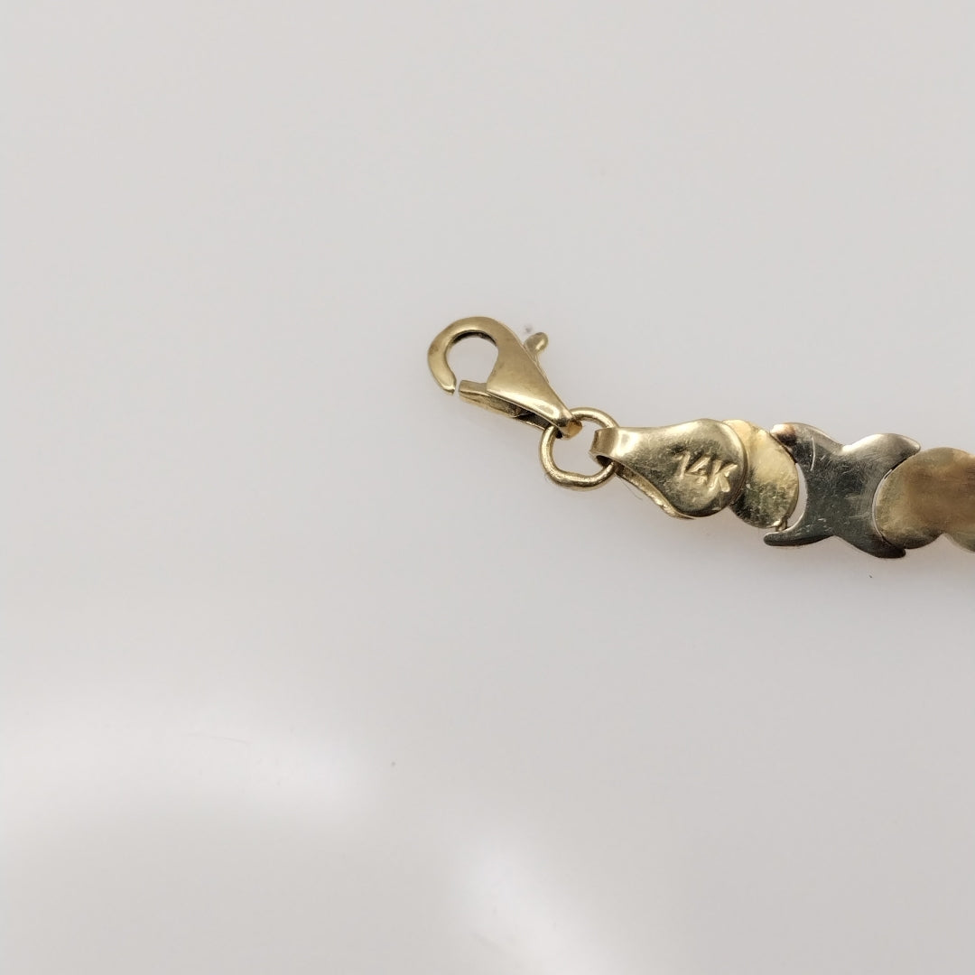 ESCLAVA ORO COMBINADO 14 K 6.2 GRMS (SEMINUEVO)