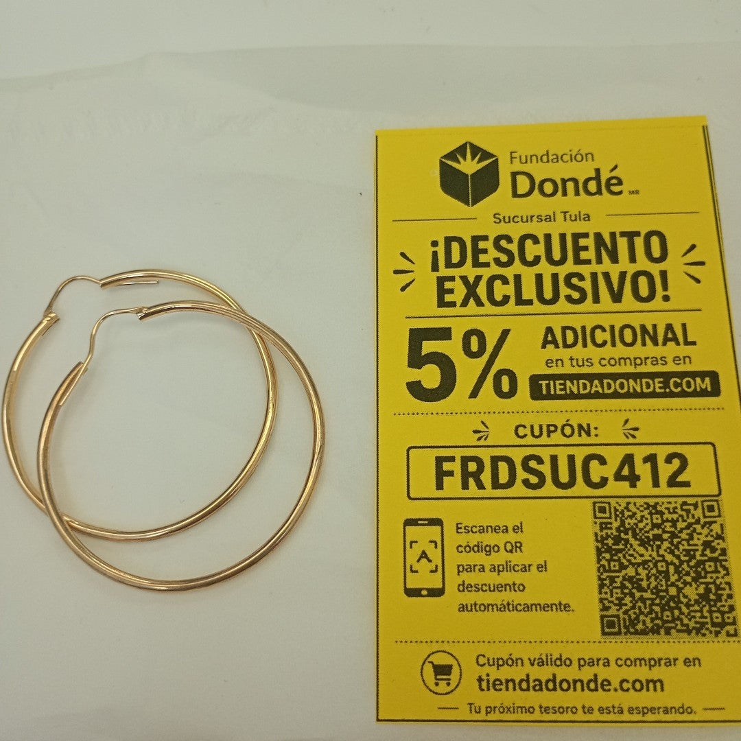 ARRACADAS PAR ORO 14 K 3.3 GRMS (SEMINUEVO)