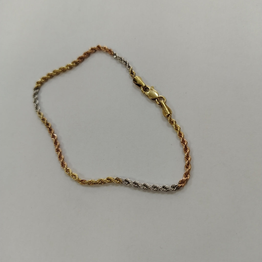 PULSERA ORO, ORO COMBINADO 14 K 1.2 GRMS (SEMINUEVO)