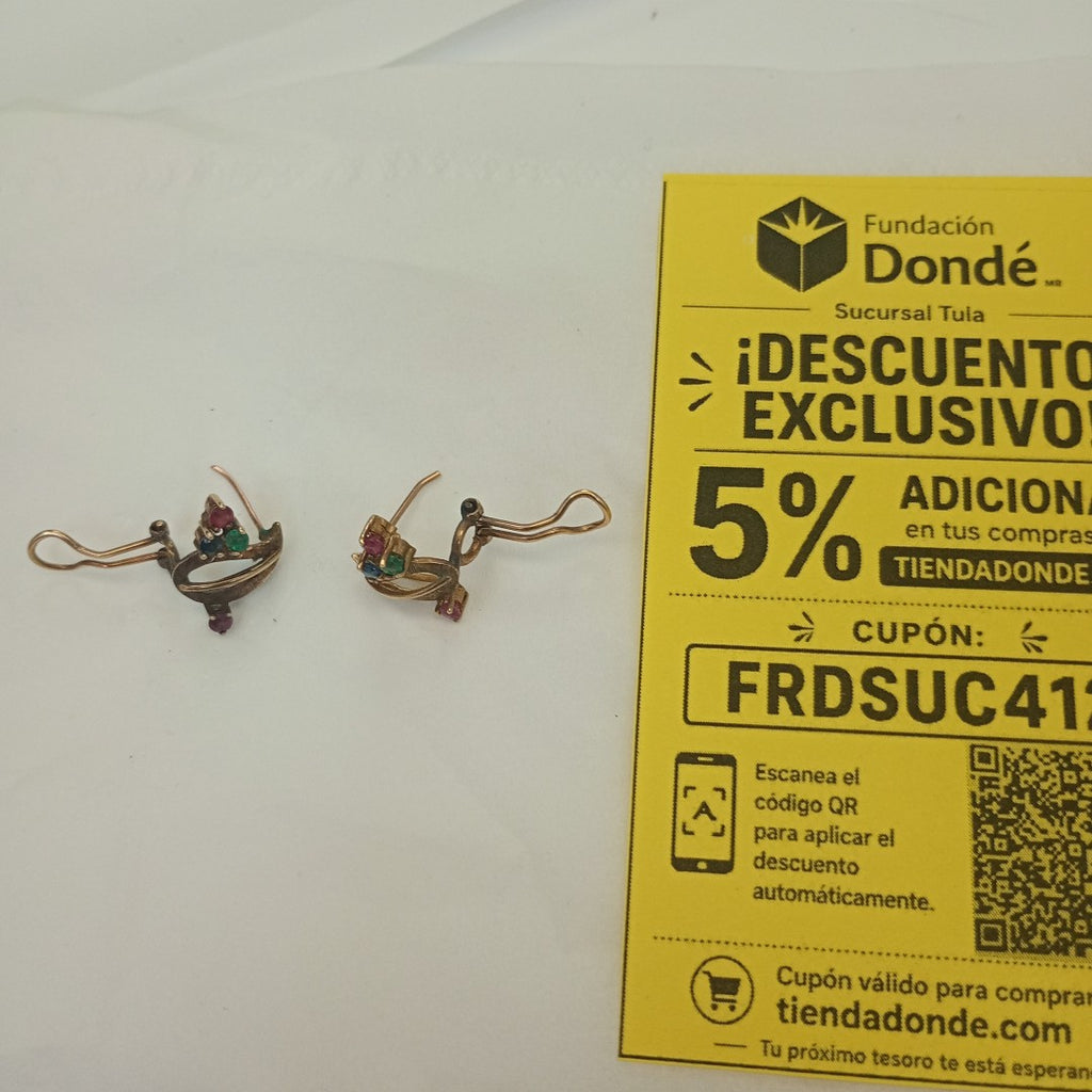 ARETES PAR ORO 8 K 2.4 GRMS (SEMINUEVO)