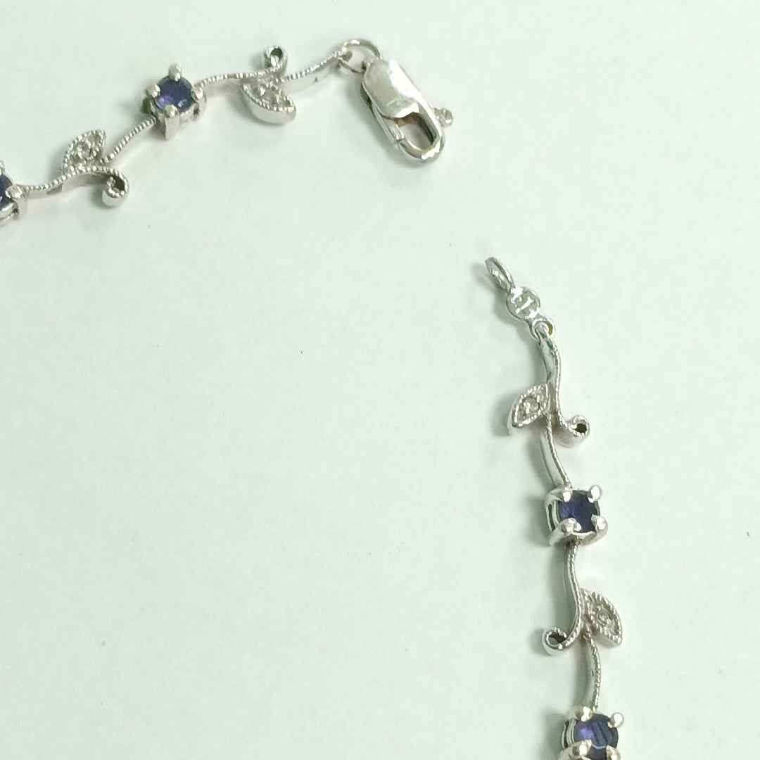 PULSERA ORO BLANCO 14 K 6.4 GRMS (SEMINUEVO)