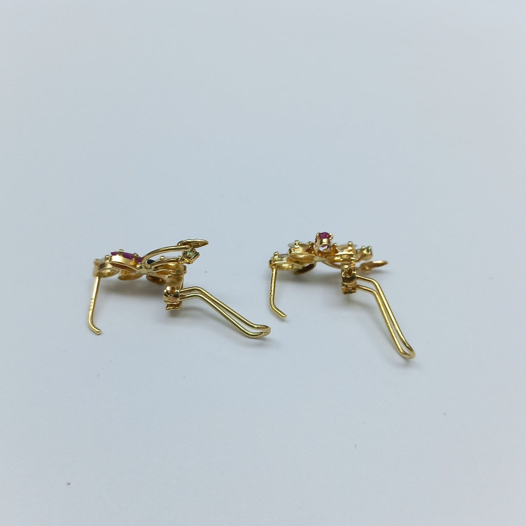 ARETES PAR ORO 14 K 3,00 GRMS (SEMINUEVO)