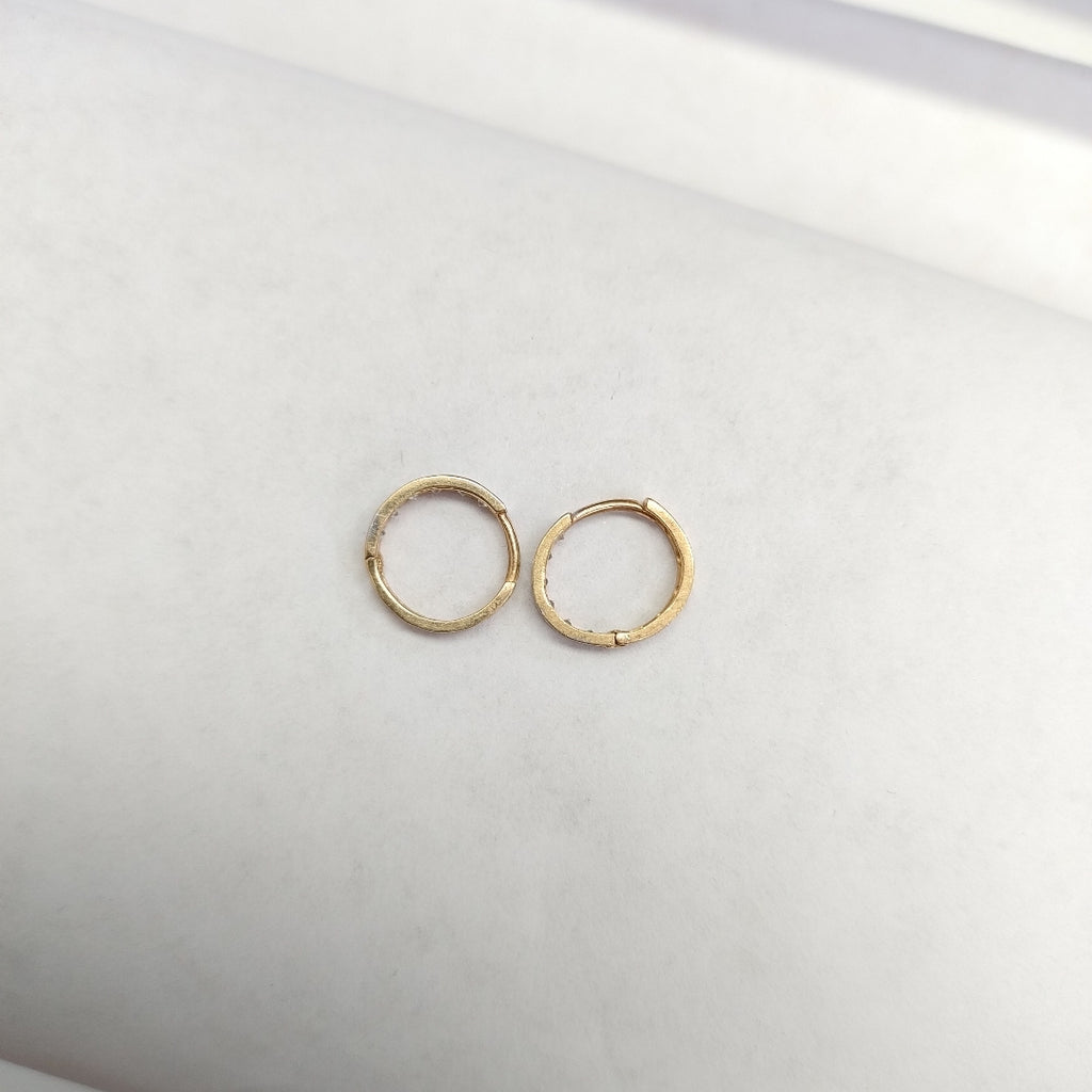 ARETES PAR ORO 14 K 1,00 GRMS (SEMINUEVO)