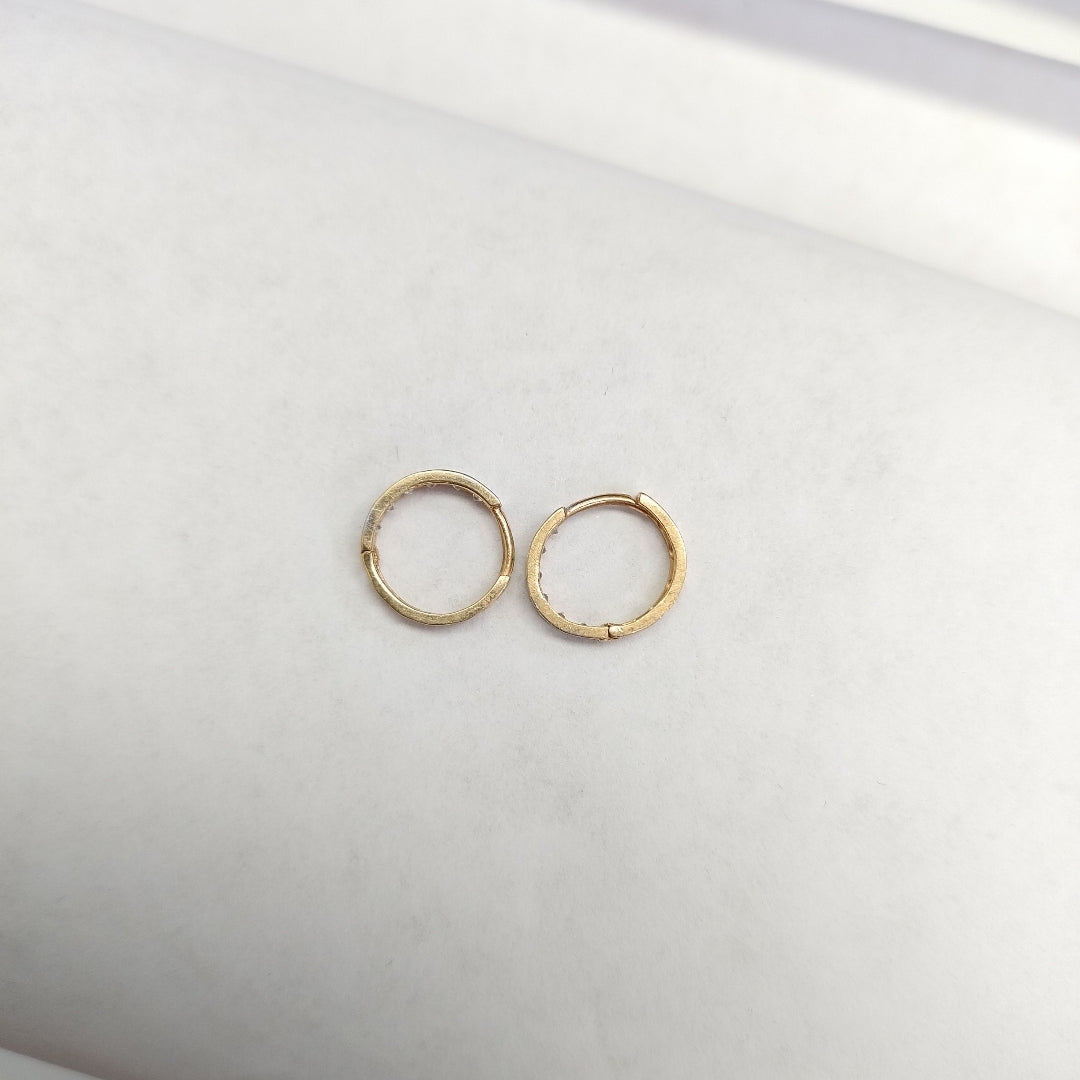 ARETES PAR ORO 14 K 1,00 GRMS (SEMINUEVO)