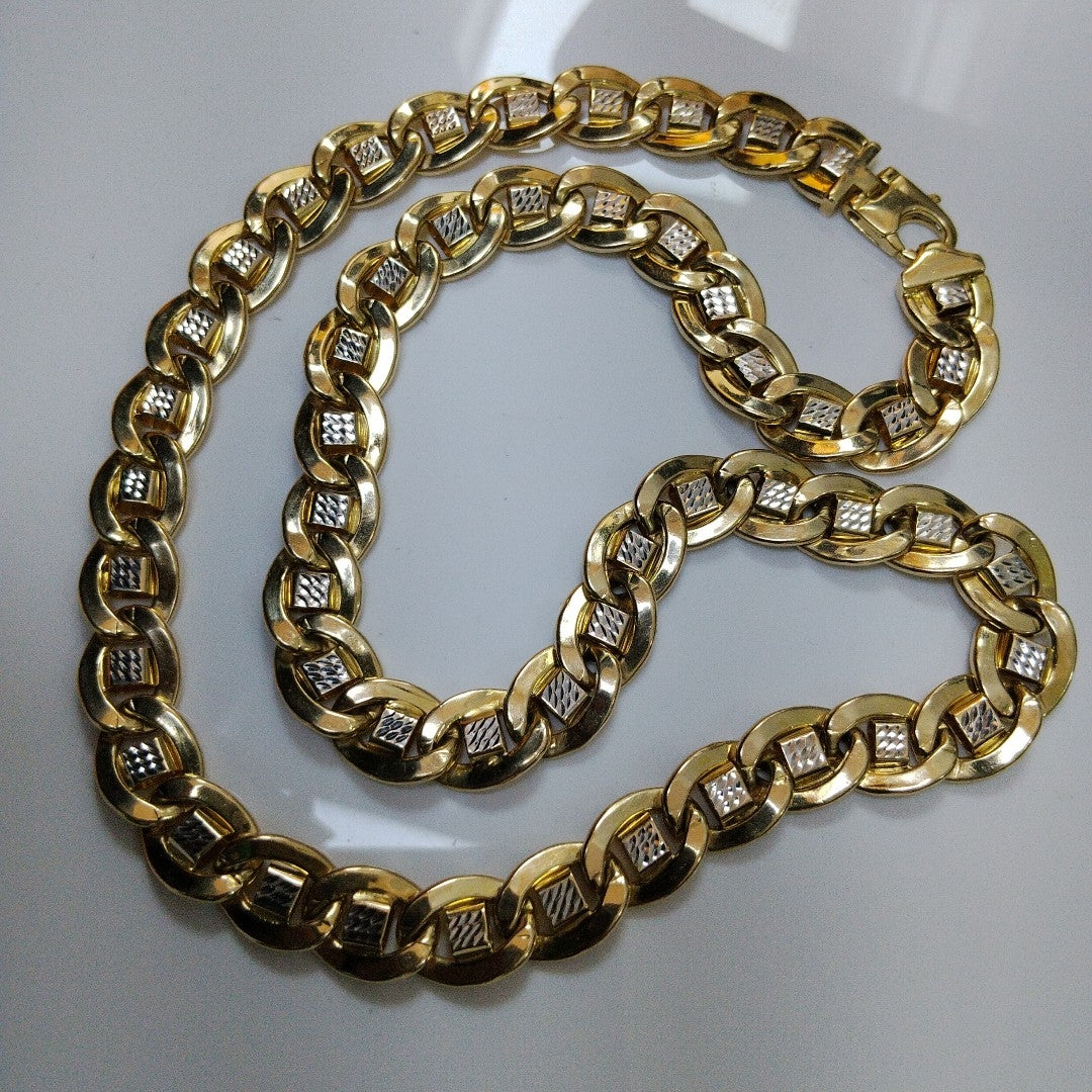 CADENA ORO, RODIADO 10 K 54.4 GRMS (SEMINUEVO)