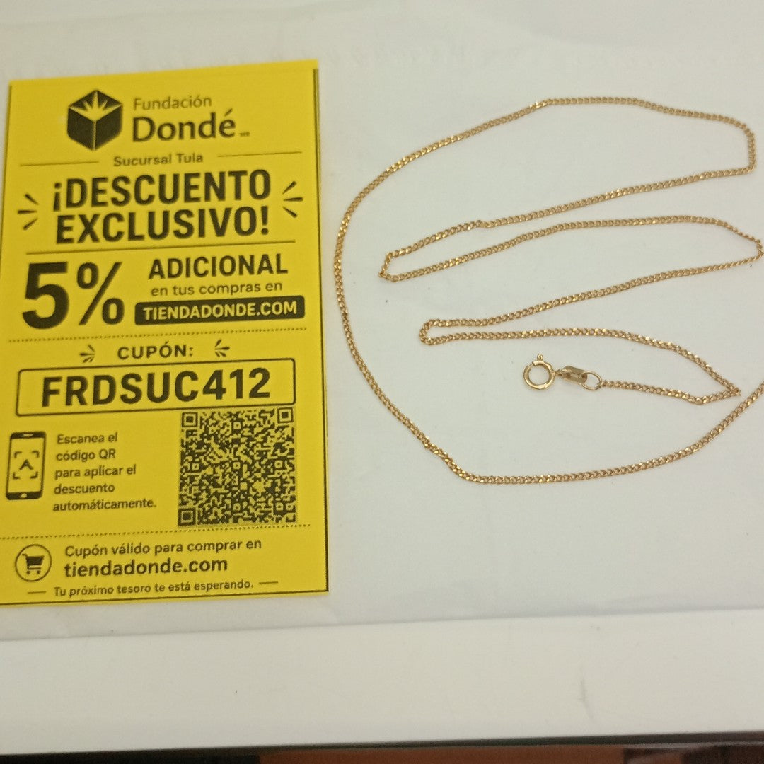 CADENA ORO 14 K 1.4 GRMS (SEMINUEVO)