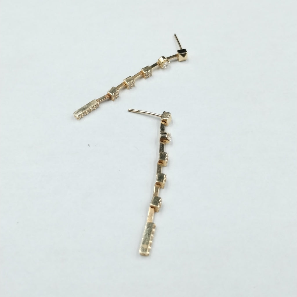 BROQUELES PAR ORO 14 K 2,70 GRMS (SEMINUEVO)