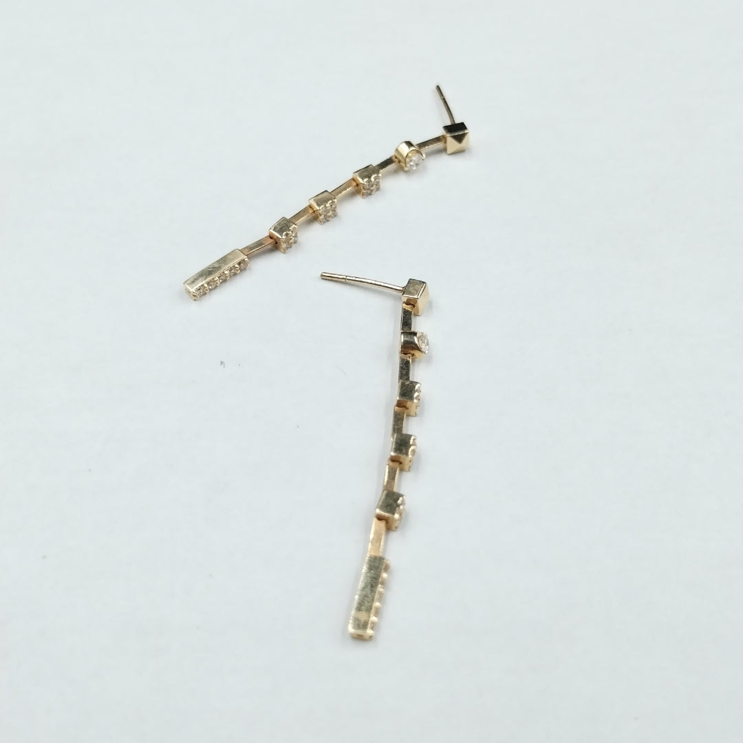 BROQUELES PAR ORO 14 K 2,70 GRMS (SEMINUEVO)