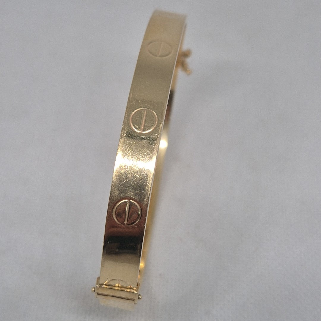 PULSERA RIGIDA ORO 14 K 11.8 GRMS (SEMINUEVO)