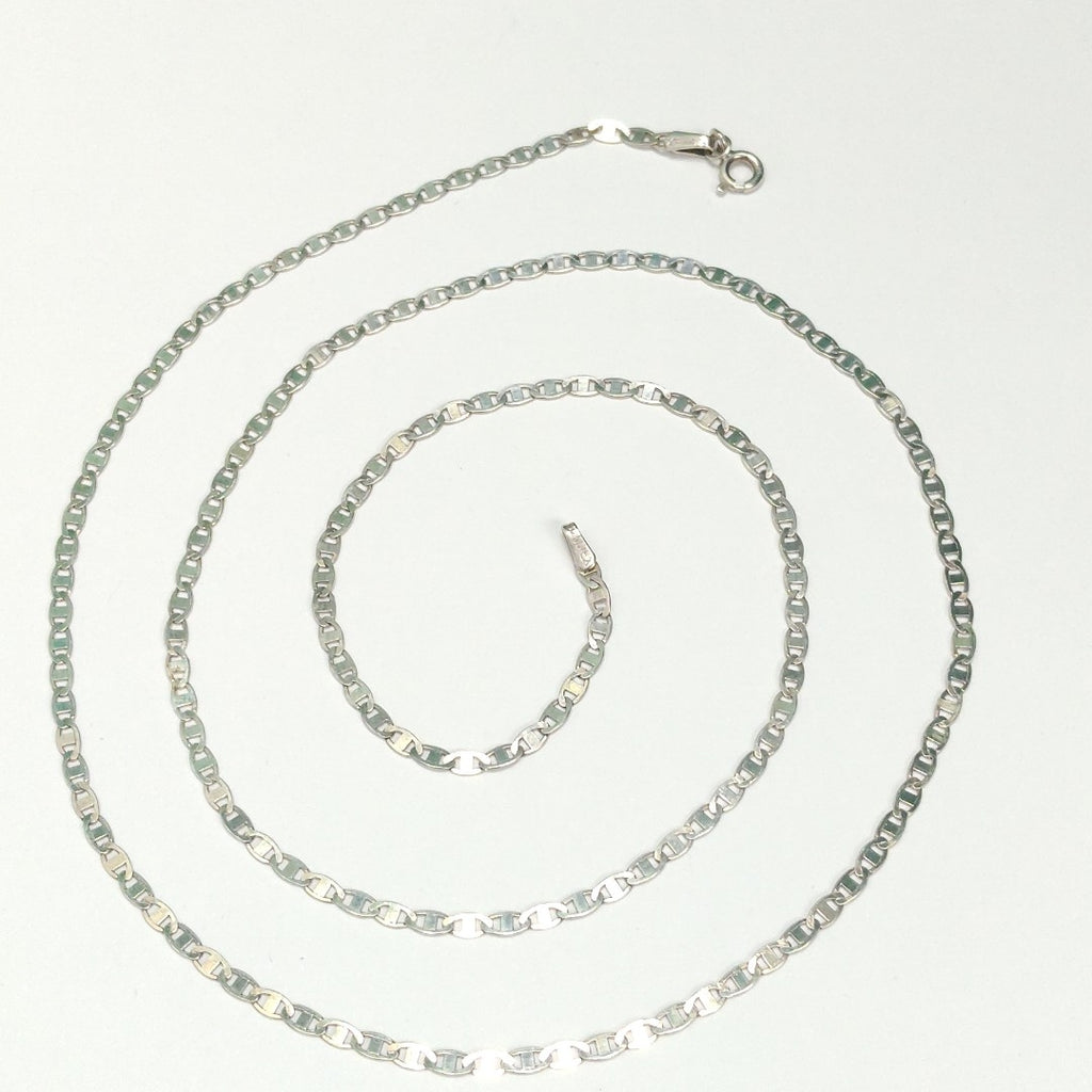 CADENA TEJIDO ESPEJO PLATA .925 60 CM 4.4 GR (NUEVO)
