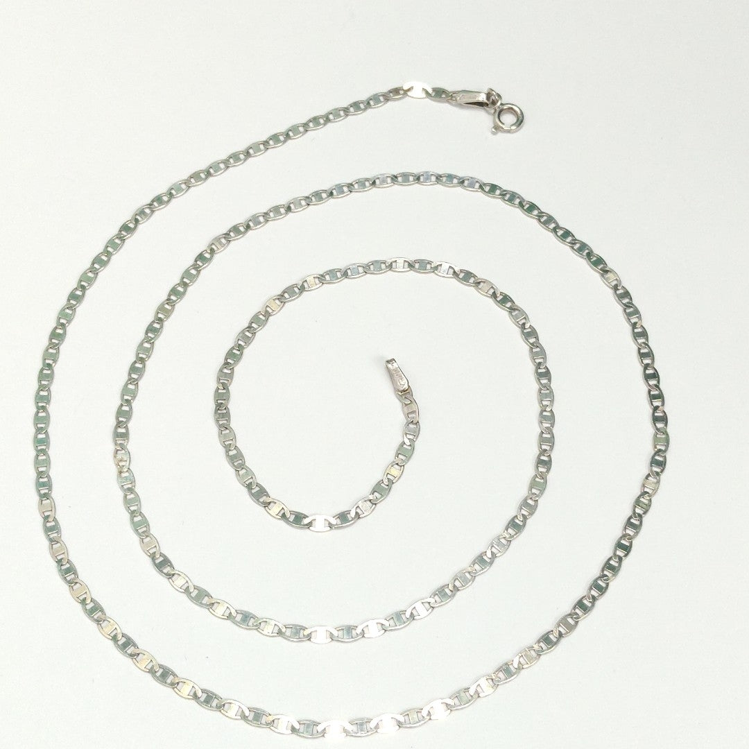 CADENA TEJIDO ESPEJO PLATA .925 60 CM 4.4 GR (NUEVO)