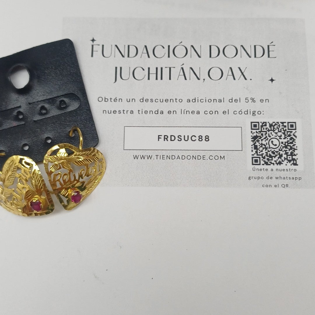 ARETES PAR ORO 10 K 2.5 GRMS (SEMINUEVO)