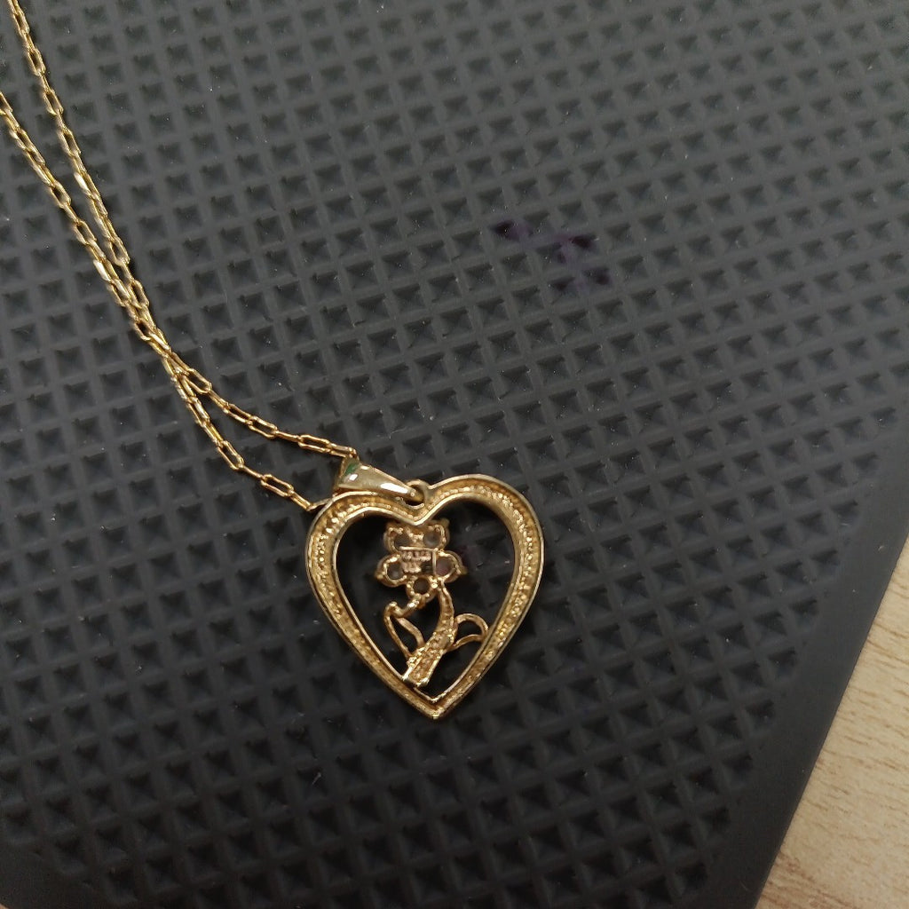 CADENA, DIJE ORO 14 K 3.4 GRMS (SEMINUEVO)