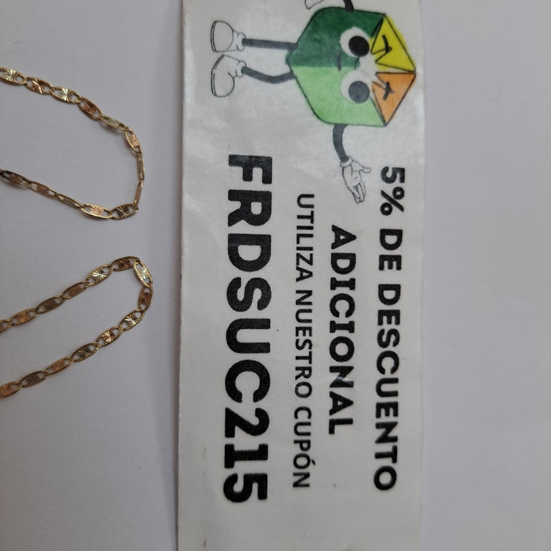 CADENA ORO 14 K 4,10 GRMS (SEMINUEVO)