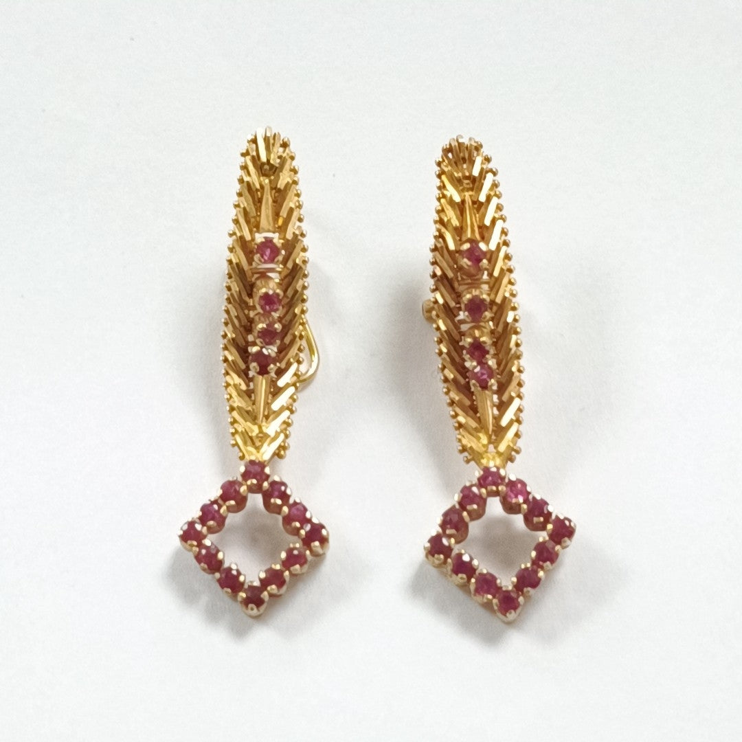 ARETES PAR ORO 14 K 12,00 GRMS (SEMINUEVO)