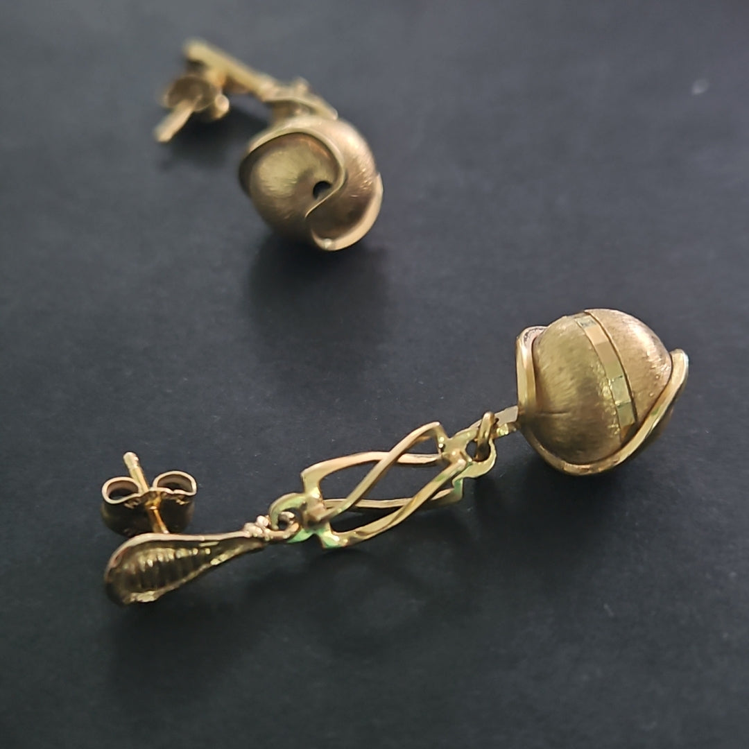 ARETES PAR ORO 14 K 6.8 GRMS (SEMINUEVO)