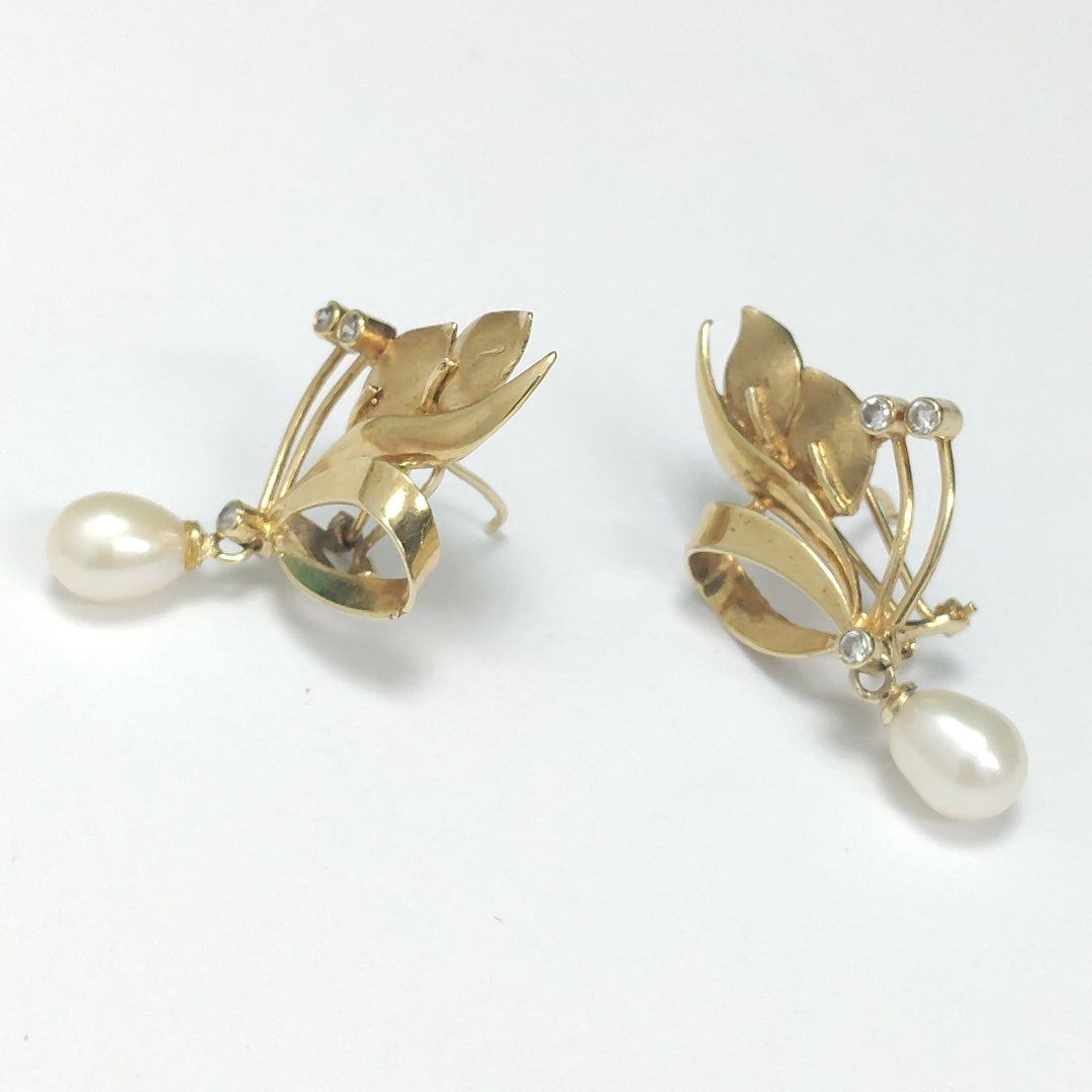ARETES PAR ORO 14 K 6 GRMS (SEMINUEVO)