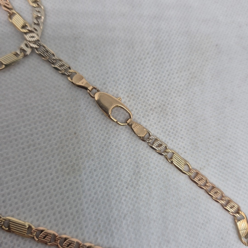 CADENA ORO COMBINADO 10 K 17.8 GRMS (SEMINUEVO)