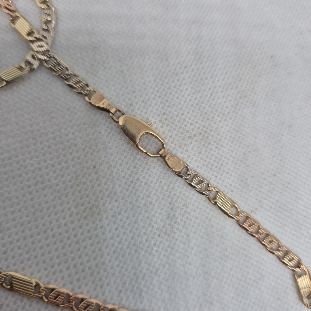 CADENA ORO COMBINADO 10 K 17.8 GRMS (SEMINUEVO)