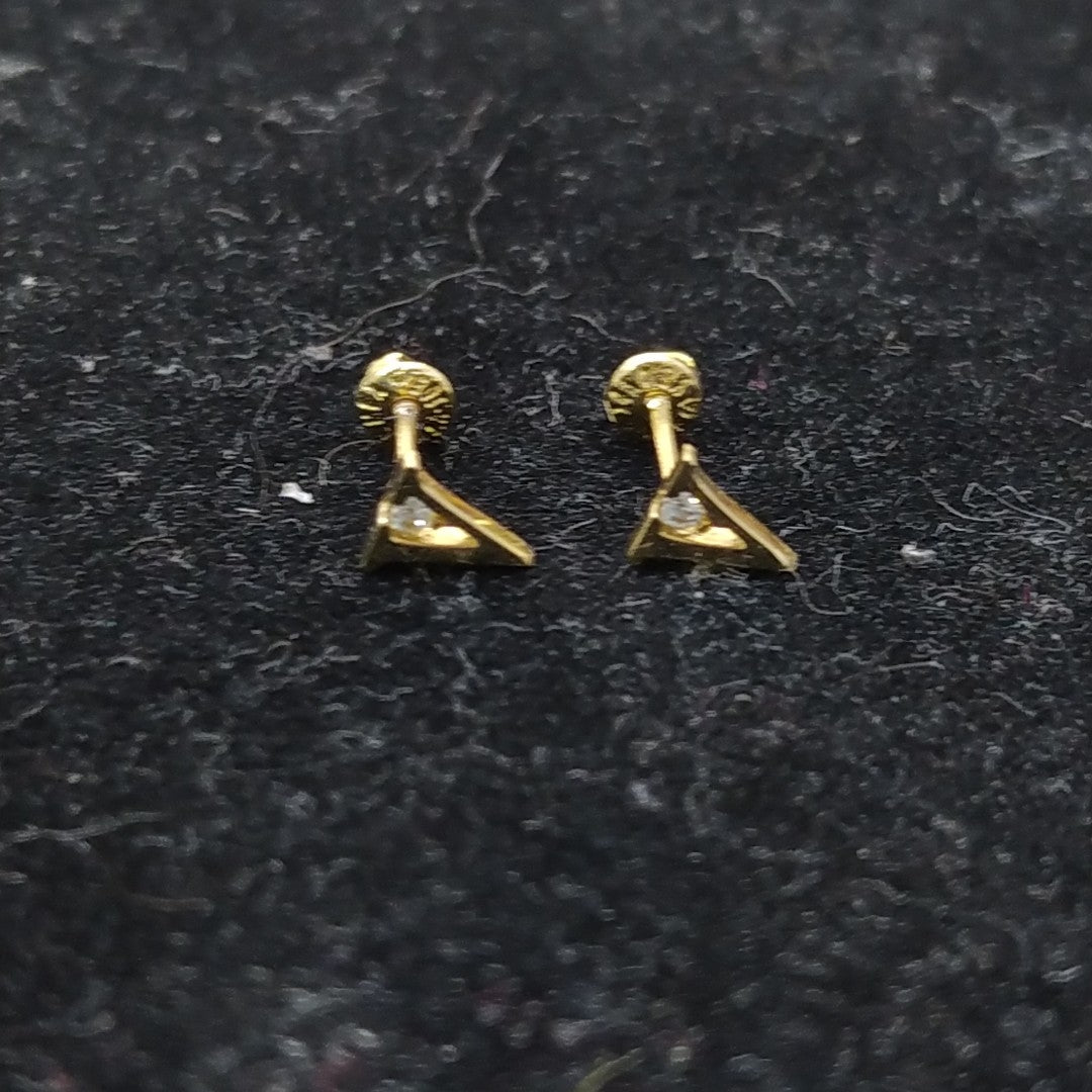 BROQUELES PAR ORO 14 K 0,40 GRMS (SEMINUEVO)