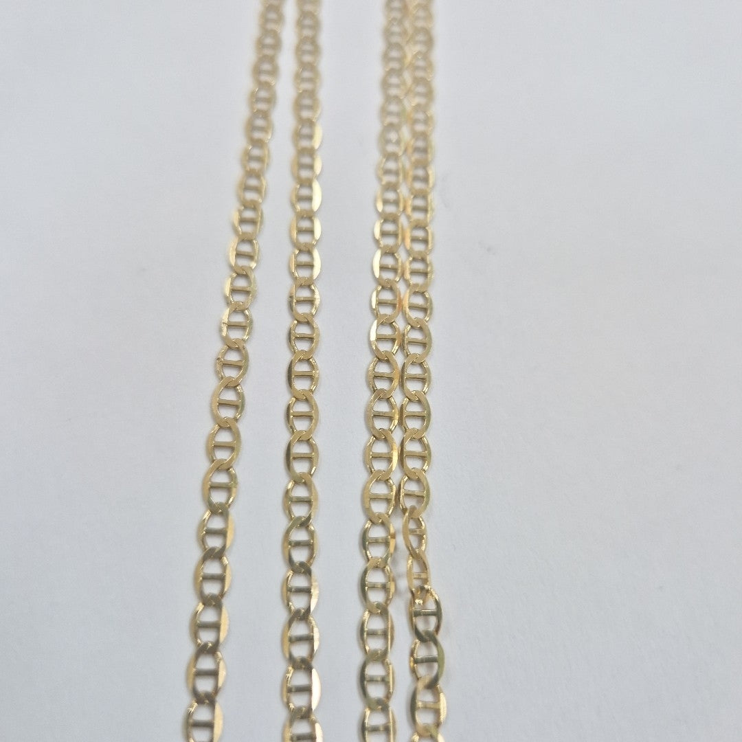 CADENAS TEJIDO GUCHI ORO 10K 60 CM 5.1 GR (NUEVO)