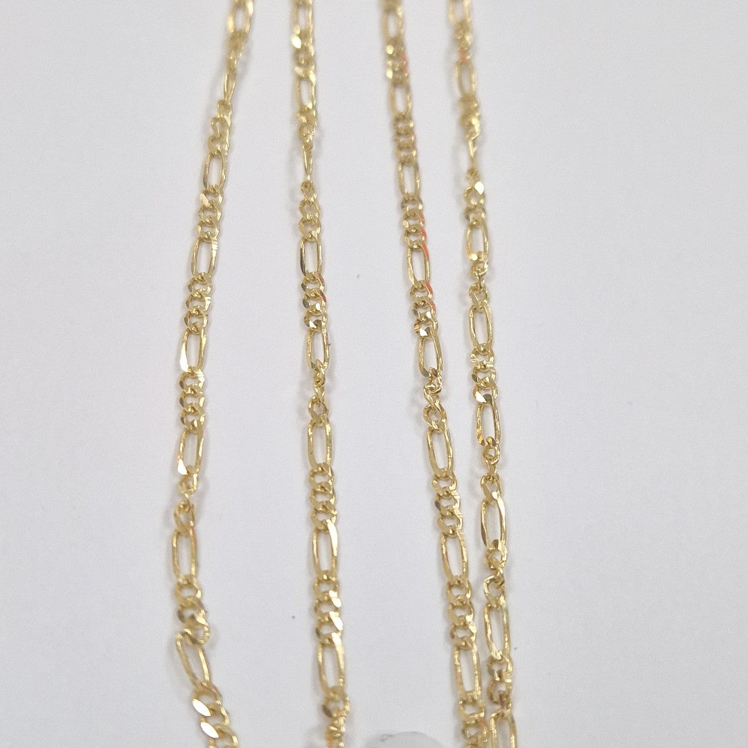 CADENAS TEJIDO 3X1 ORO 10K 55 CM 3.2 GR (NUEVO)