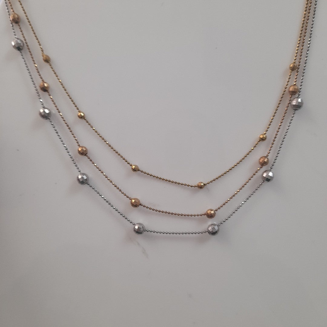 GARGANTILLA ORO COMBINADO 10 K 7,70 GRMS (SEMINUEVO)