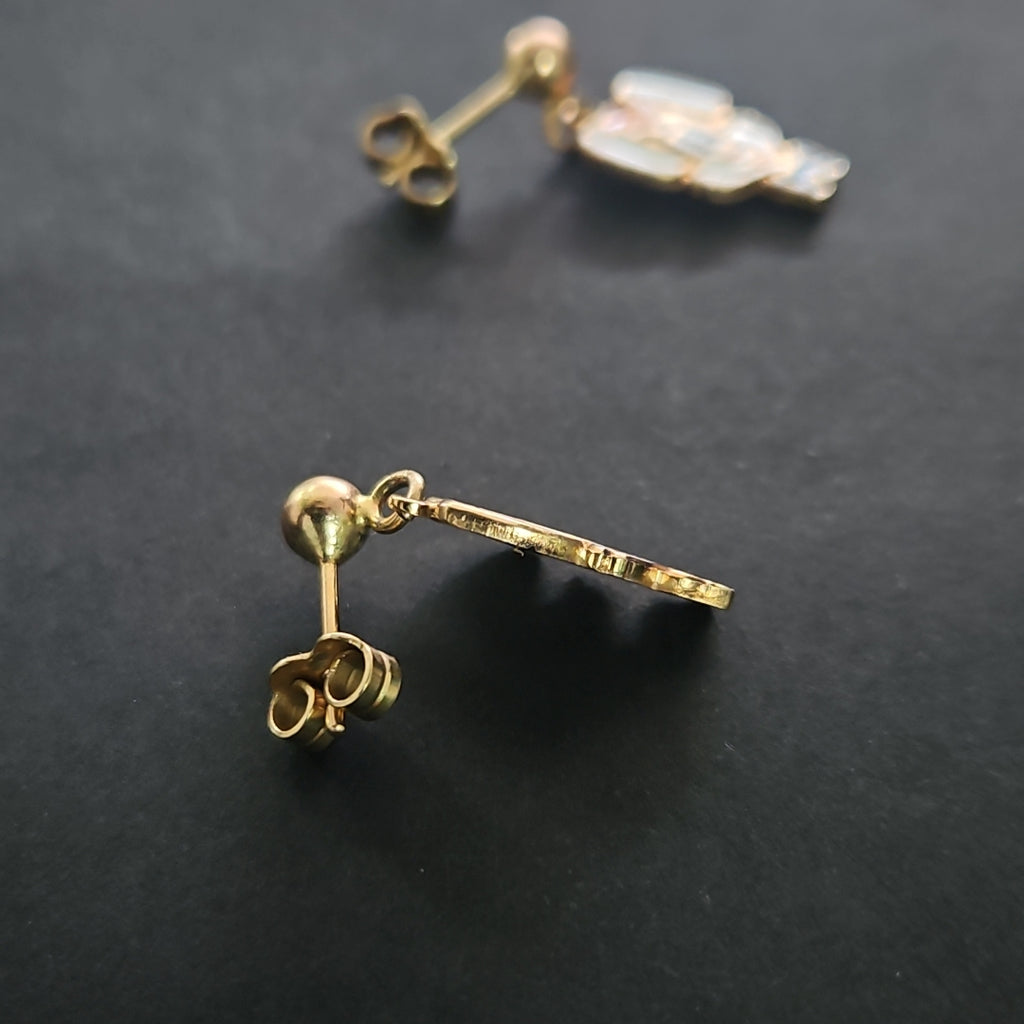 BROQUELES PAR ORO 14 K 3.5 GRMS (SEMINUEVO)