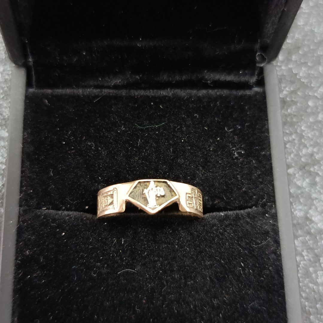 ANILLO DE GRADUACIÓN ORO 8 K 3.1 GRMS (SEMINUEVO)