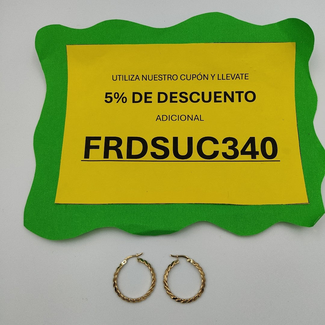 ARRACADAS ORO 14K 1.9 (NUEVO)