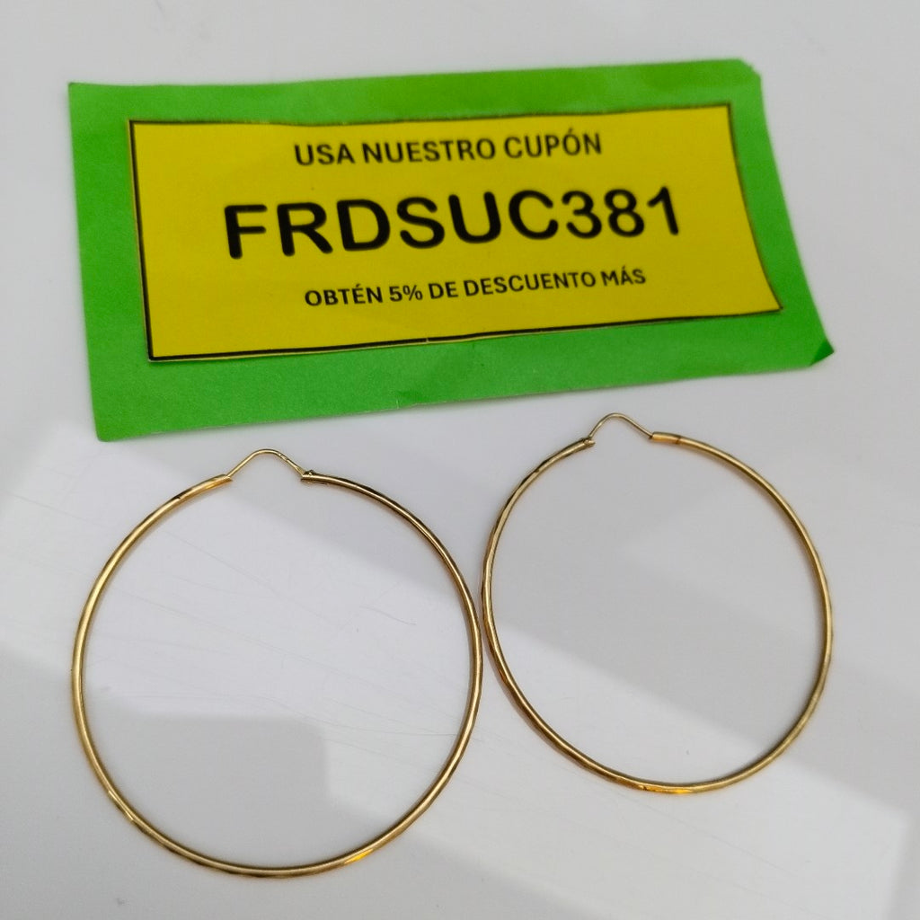 ARRACADAS PAR ORO 14 K 4.6 GRMS (SEMINUEVO)