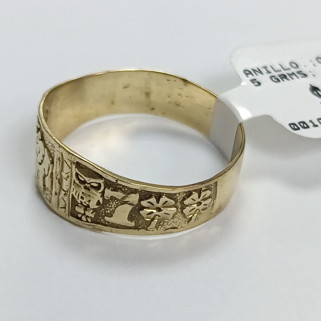 ANILLO ORO 10 K 2.5 GRMS (SEMINUEVO)