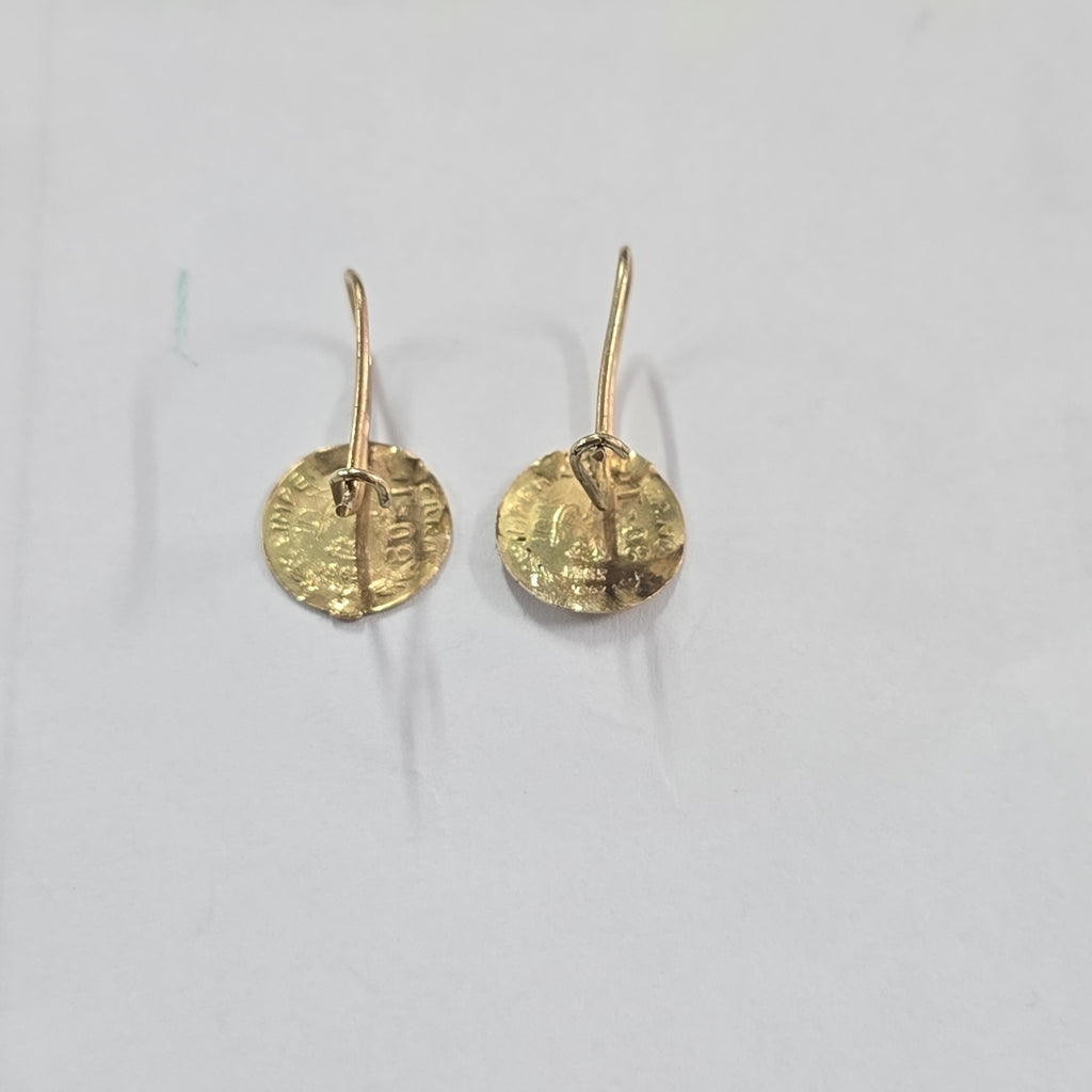ARETES PAR ORO 10 K 0.8 GRMS (SEMINUEVO)