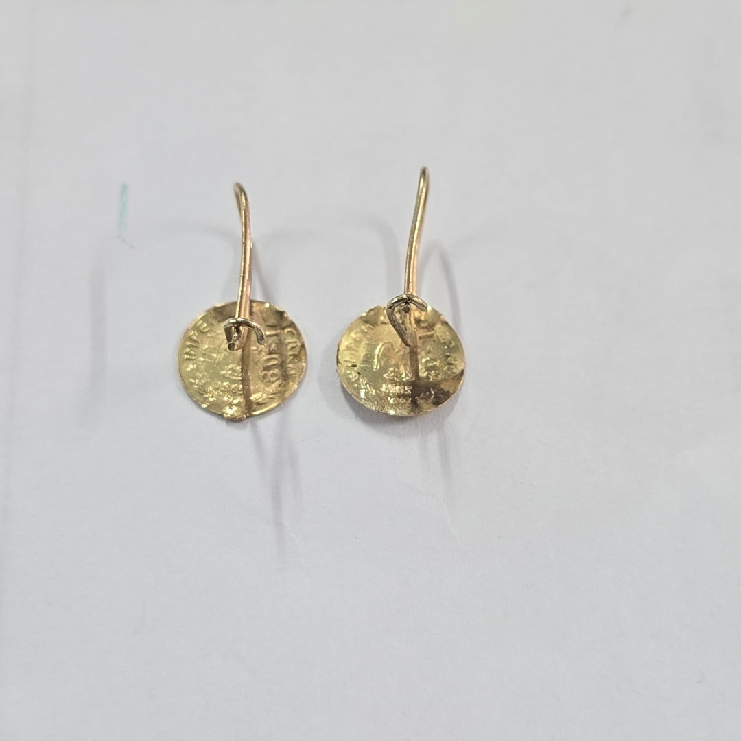 ARETES PAR ORO 10 K 0.8 GRMS (SEMINUEVO)