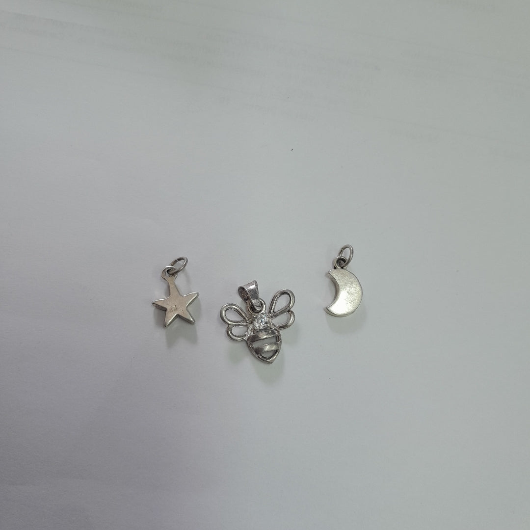 ANILLITO,ARETES PAR,DIJE PLATA 6,30 GRMS (SEMINUEVO)