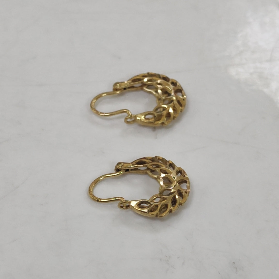 ARRACADAS PAR ORO 10 K 1.1 GRMS (SEMINUEVO)