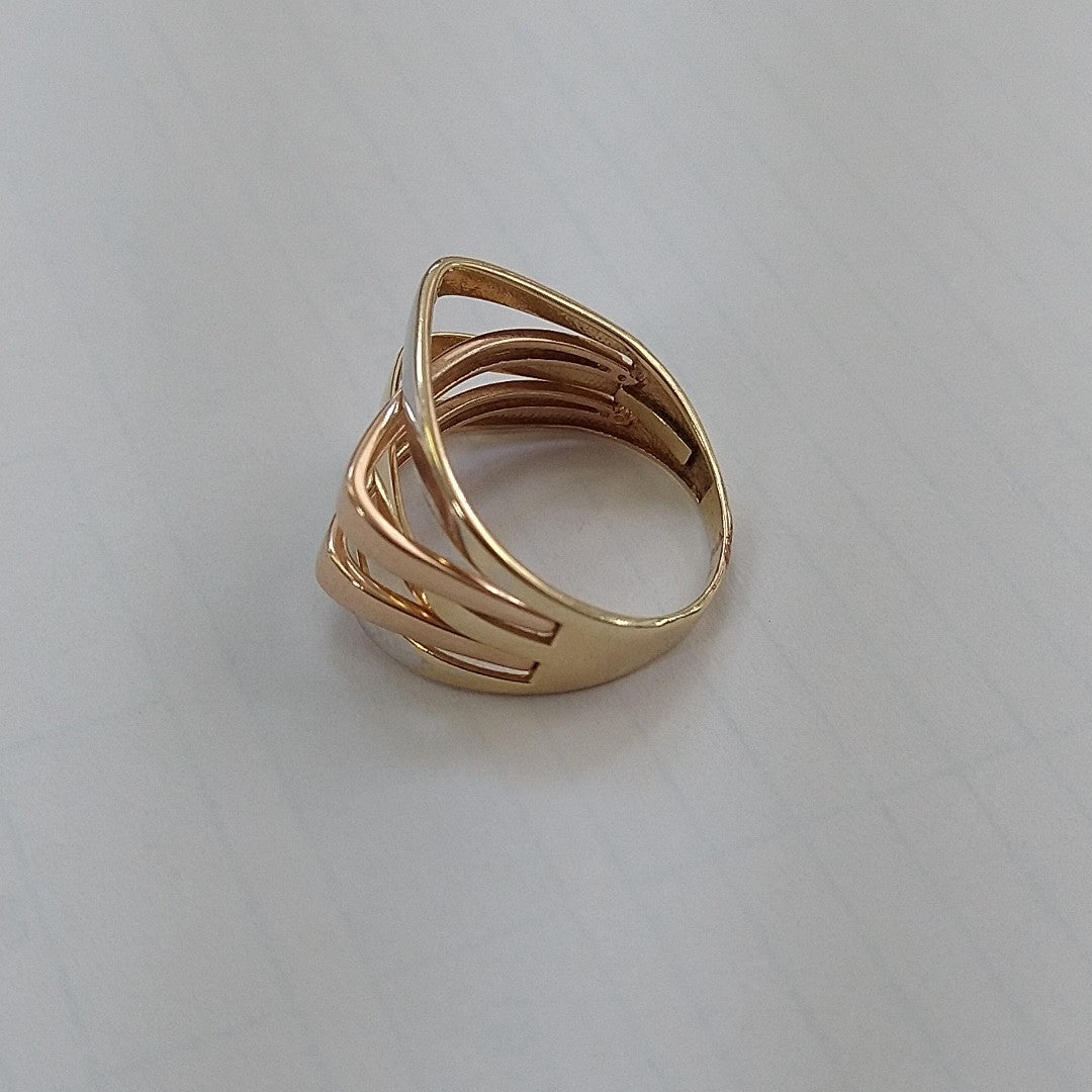ANILLITO ORO COMBINADO 14 K 3,60 GRMS (SEMINUEVO)