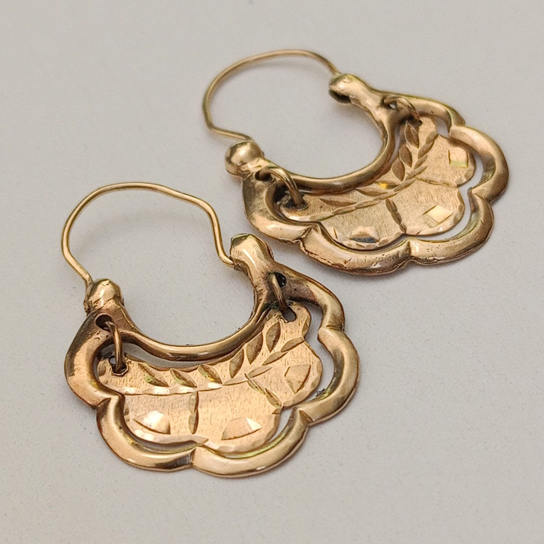 ARRACADAS PAR ORO 10 K 3,70 GRMS (SEMINUEVO)