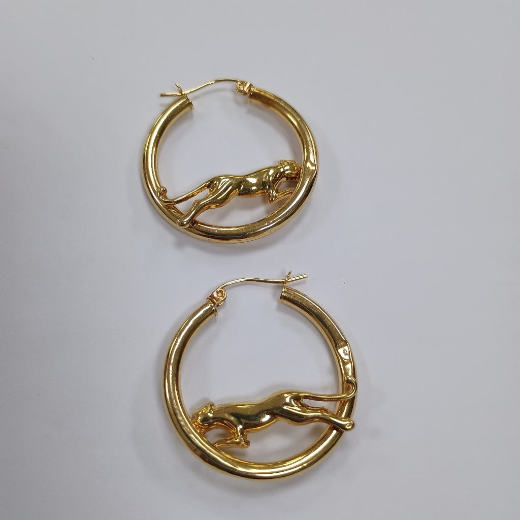 ARRACADAS PAR ORO 14 K 3.7 GRMS (SEMINUEVO)