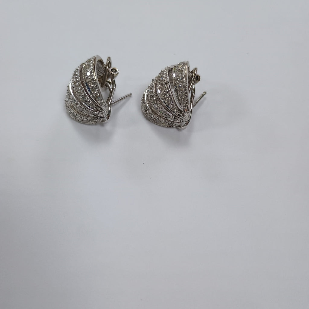 ARETES PAR ORO, ORO BLANCO 14 K 8.1 GRMS (SEMINUEVO)