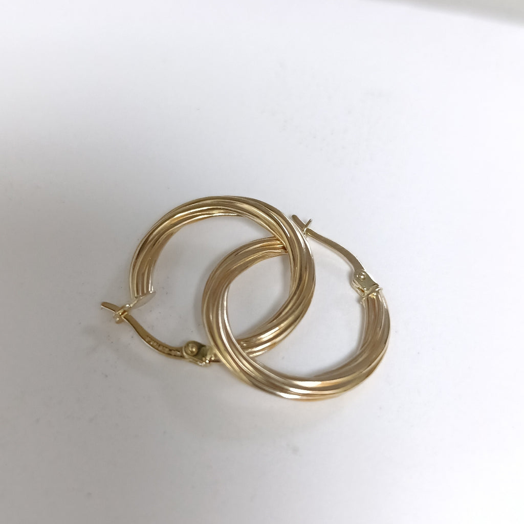ARRACADAS ORO 14K 1.5 (NUEVO)