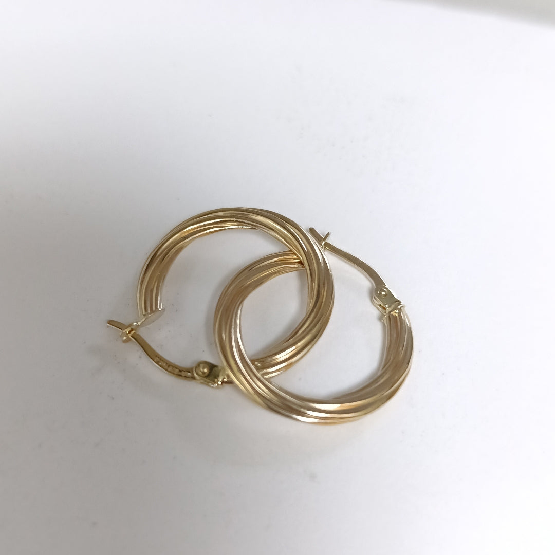 ARRACADAS ORO 14K 1.5 (NUEVO)